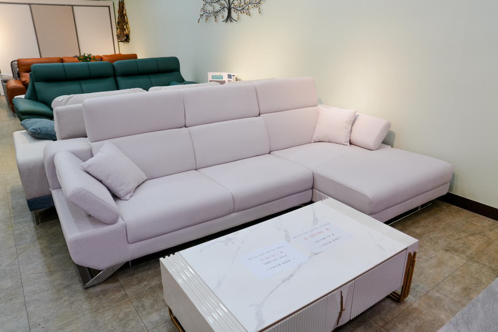 헤드레스트 패브릭 카우치소파