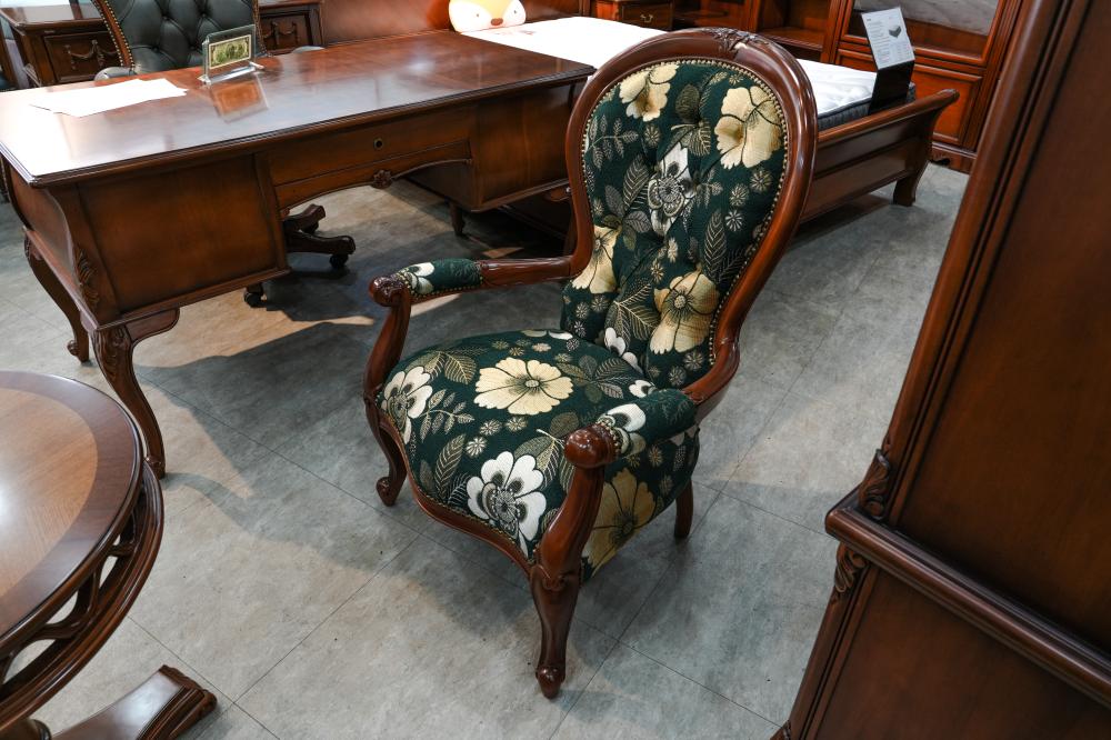 엔틱 원목 2인 식탁 세트