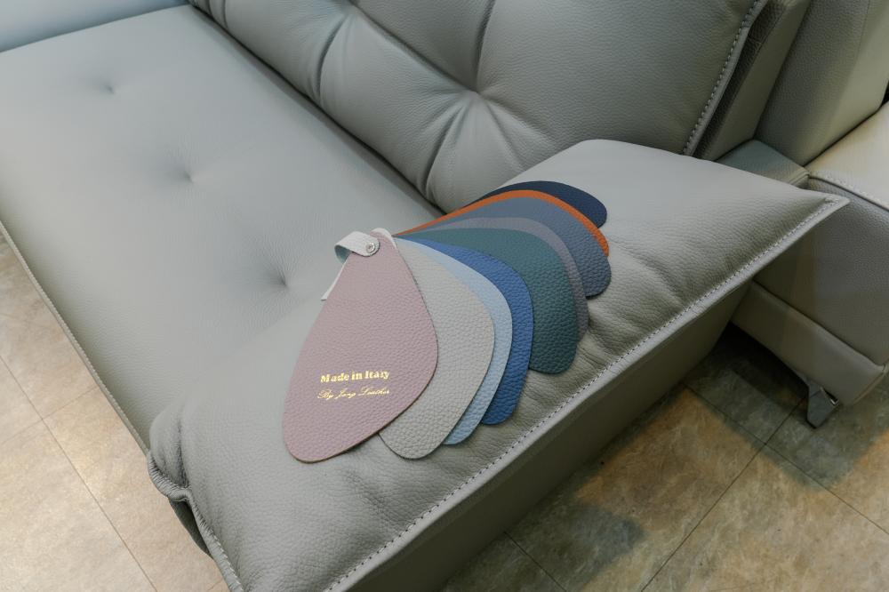 그레이 가죽소파