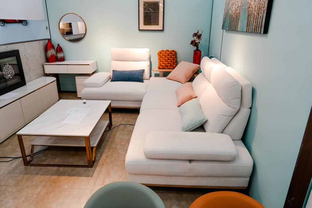 전동 스윙 코너형소파