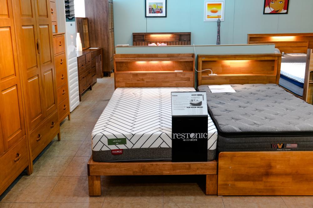 원목 싱글 침대