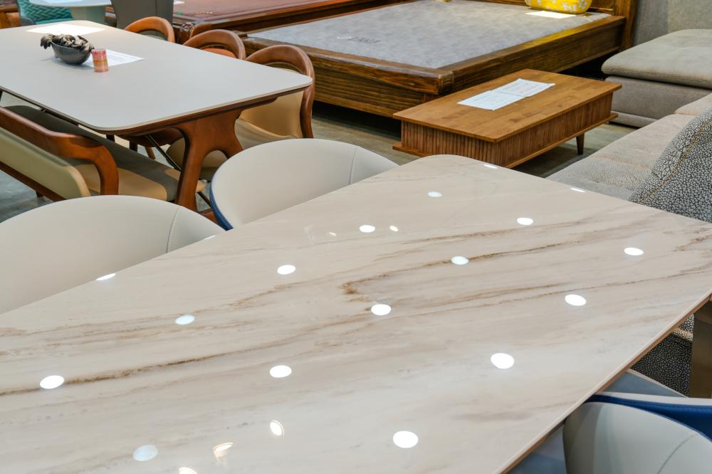 양면 유광 6인 세라믹 식탁세트