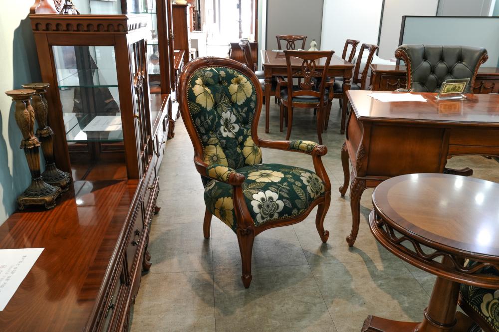 엔틱 원목 2인 식탁 세트