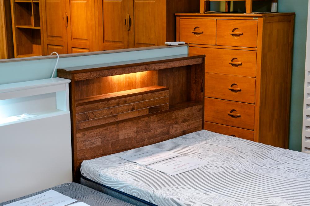 원목 싱글 침대