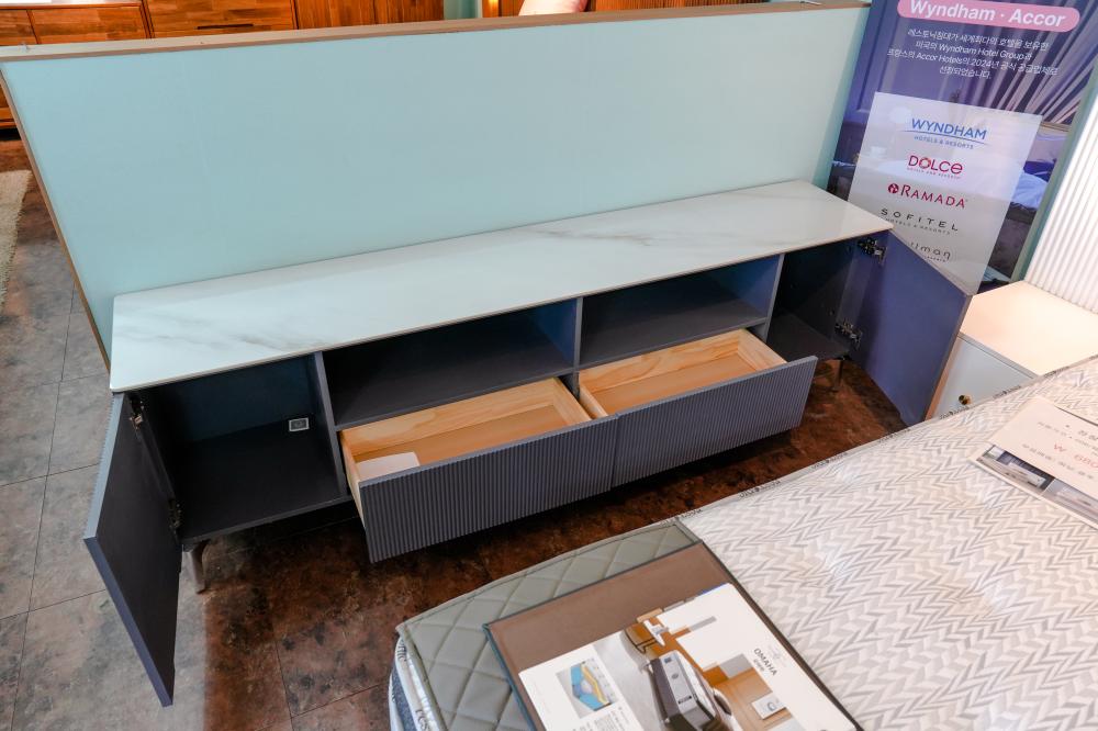 원목 세라믹 거실장