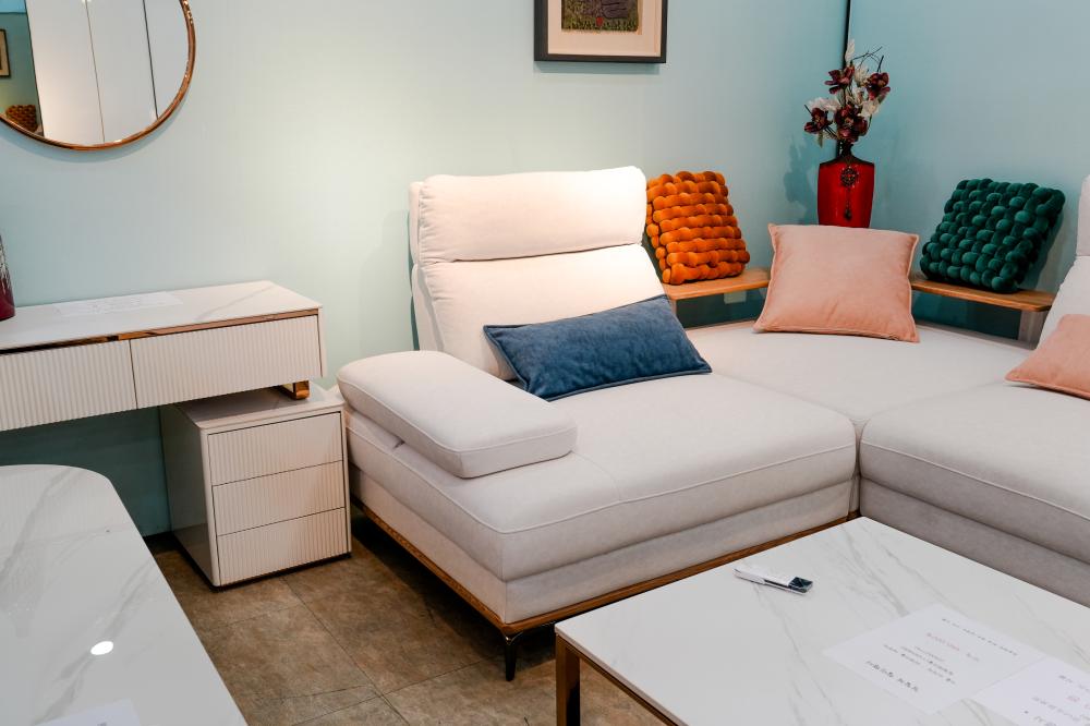 전동 스윙 코너형소파