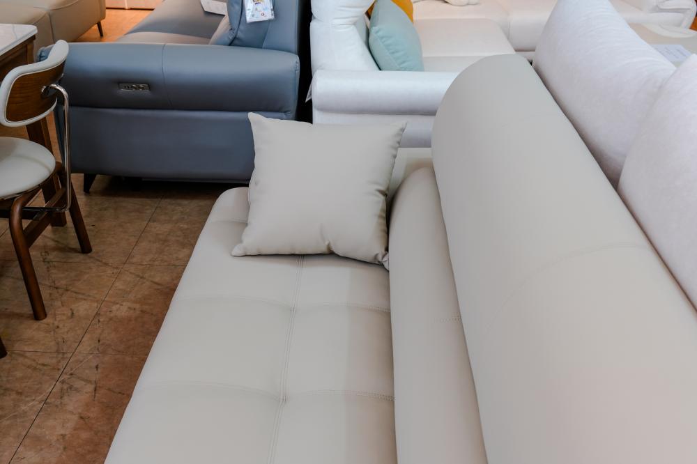 3인용 가죽소파(그레이)